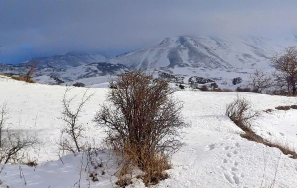 Чарующий зимний пейзаж Батабатского плато - ФОТО