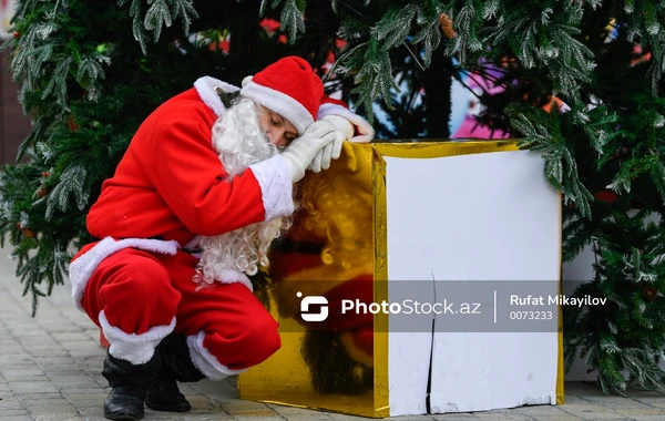 Yeni ilin yorğun qəhrəmanları - FOTOREPORTAJ