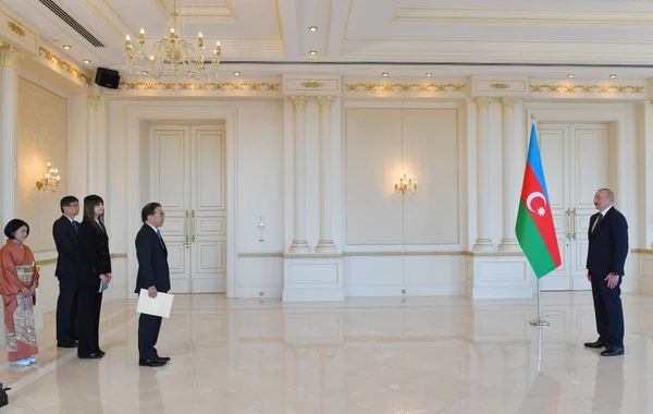 Prezident Yaponiyanın yeni səfirinin etimadnaməsini qəbul edib - YENİLƏNİB - FOTO