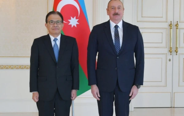 Prezident Yaponiyanın yeni səfirinin etimadnaməsini qəbul edib - YENİLƏNİB - FOTO