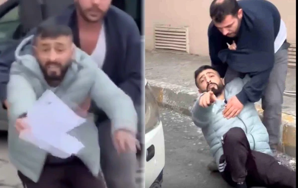 “Mənə cadu etdilər” deyən kişi özünü yerə atıb, hay-haray saldı - VİDEO