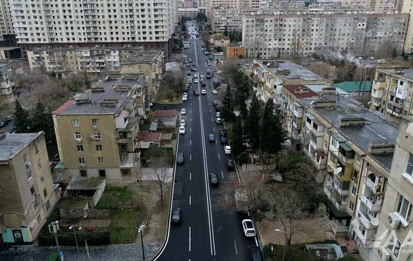 Bakının Həsən Məcidov küçəsinin bir hissəsi təmir olunub - FOTO/VİDEO