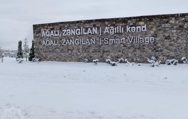 Ağalıda uşaqların qar sevinci - FOTO