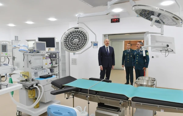 Prezident Bakıda DSX-nin yeni hərbi hospital kompleksinin açılışında iştirak edib - YENİLƏNİB - FOTO