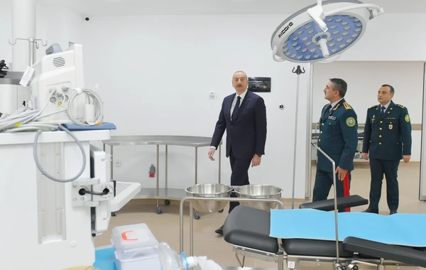 Prezident Bakıda DSX-nin yeni hərbi hospital kompleksinin açılışında iştirak edib - YENİLƏNİB - FOTO