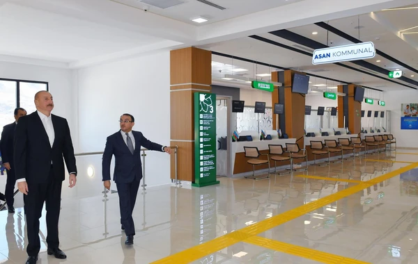 Prezident Lənkəran regional “ASAN xidmət” mərkəzinin açılışını edib - FOTO