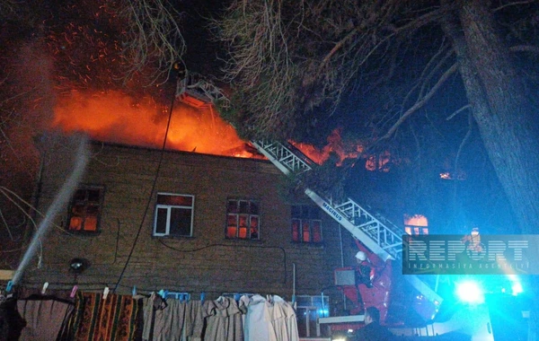 Sumqayıtda yataqxanada yanğın söndürülüb - YENİLƏNİB-2 - FOTO