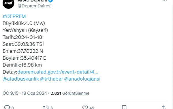 Türkiyədə zəlzələ olub - FOTO