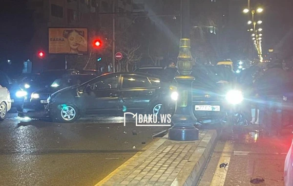 Bakıda "Prius"lar toqquşdu - FOTO/VİDEO