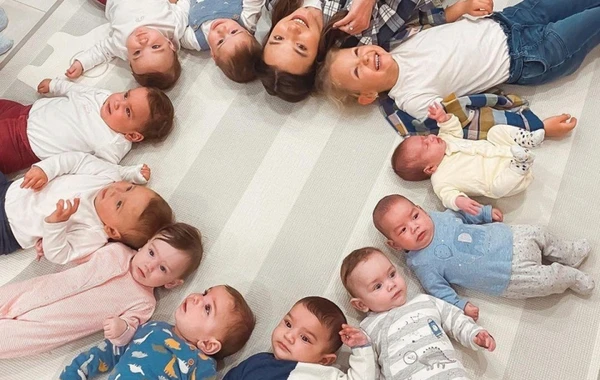 23 yaşlı Kristina 11 uşaq anasıdır - FOTOLAR