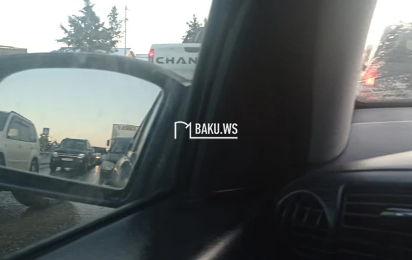 Bakı-Şamaxı yolunda böyük TIXAC - FOTO/VİDEO