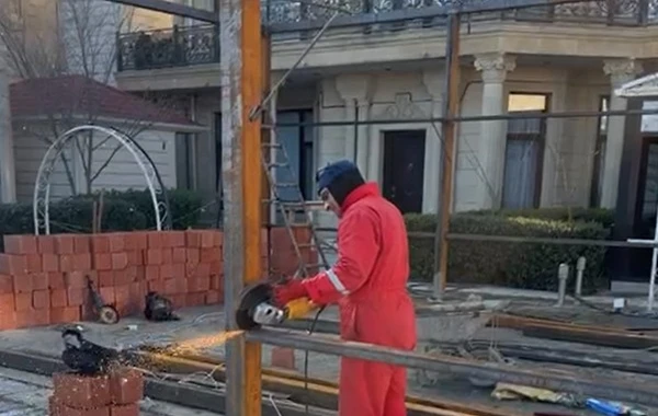 Otelin ərazisində qanunsuz tikinti işlərinin qarşısı alınıb - FOTO/VİDEO