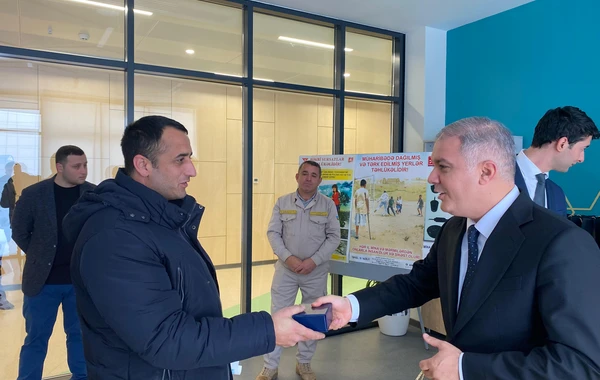 Füzuliyə köçən ailələrə mənzillərinin açarları təqdim edildi - YENİLƏNİB - FOTO