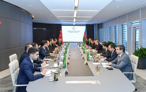 İqtisadiyyat Nazirliyində Türkiyə nümayəndə heyəti ilə görüş keçirilib - FOTO