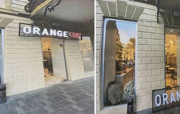 Gəncədə abidələrə vurulmuş qanunsuz reklam lövhələri sökülüb - FOTO