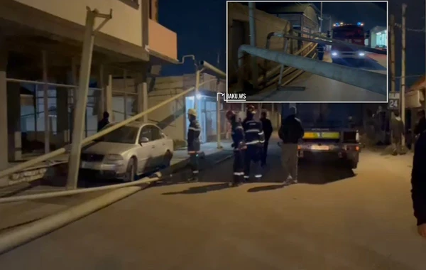 Bakıda xarici vətəndaşa məxsus TIR qaz xəttinə çırpıldı, minlərlə abonent qazsız qaldı - YENİLƏNİB - VİDEO