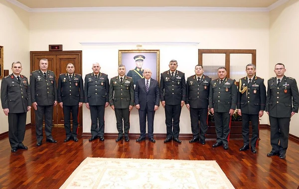 Azərbaycan Ordusunun bir qrup yüksək rütbəli hərbçisinin Türkiyədə səfəri davam edir - FOTO