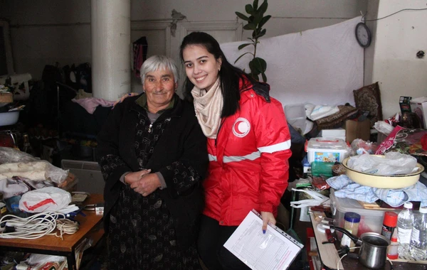 Qızıl Aypara Cəmiyyəti Qarabağın erməni sakinlərinə baş çəkib - FOTO