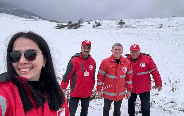 Qızıl Aypara Cəmiyyəti Qarabağın erməni sakinlərinə baş çəkib - FOTO
