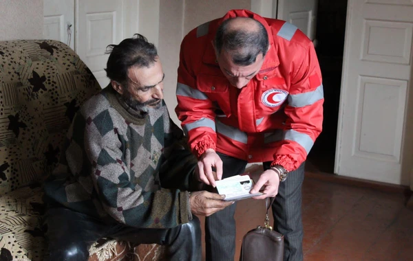 Qızıl Aypara Cəmiyyəti Qarabağın erməni sakinlərinə baş çəkib - FOTO