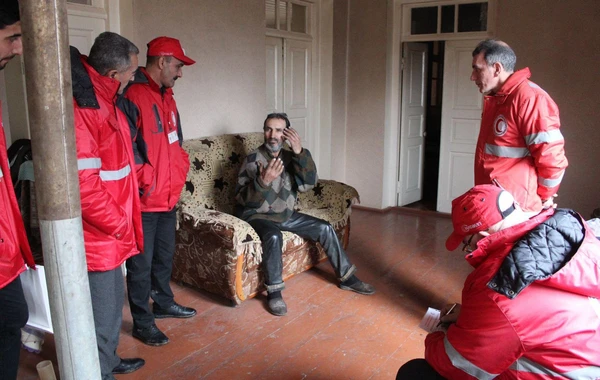 Qızıl Aypara Cəmiyyəti Qarabağın erməni sakinlərinə baş çəkib - FOTO