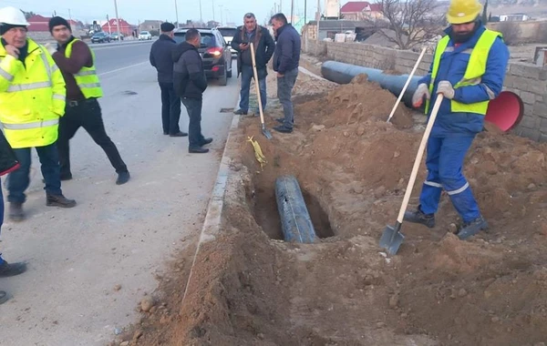 Magistral kəmər zədələndi: Nardaranda abonentlər qazsız qalıb - FOTO