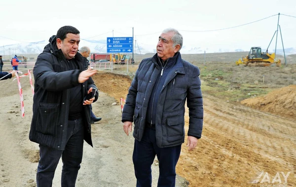Xocalı, Şuşa, Ağdərə və Ağdam rayonlarında icra edilən yol layihələrinə baxış keçirilib - FOTO/VİDEO
