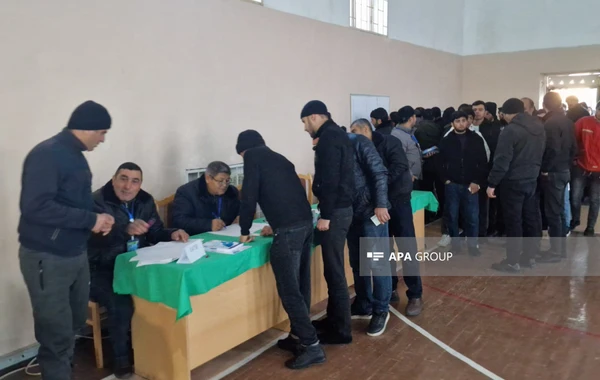 İşğaldan azad edilmiş Xocalıda prezident seçkiləri ilə bağlı ilk dəfə səsvermə keçirilir - FOTO