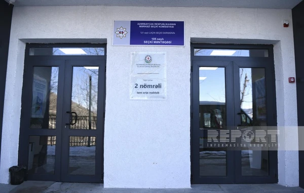 В Лачыне на 5 участках проходит голосование в связи с президентскими выборами - ФОТО