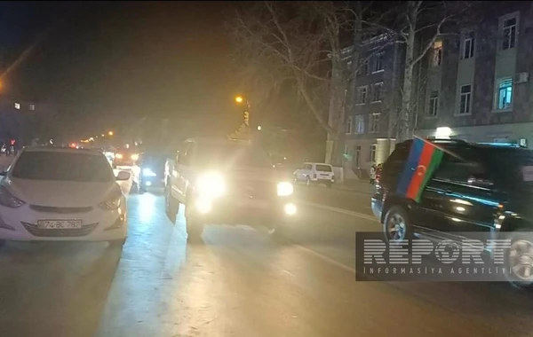 В Нахчыване прошло шествие в поддержку президента Ильхама Алиева - ФОТО