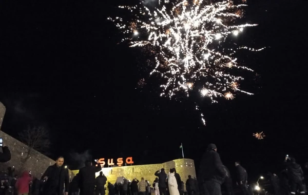 Şuşada atəşfəşanlıq - FOTO