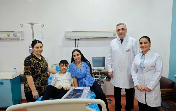 Leyla Əliyeva Milli Hemotologiya və Transfuziologiya Mərkəzinin Talassemiya Mərkəzində olub - FOTO