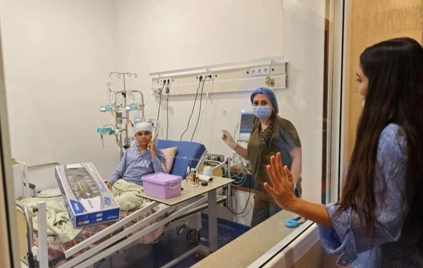 Leyla Əliyeva Milli Hemotologiya və Transfuziologiya Mərkəzinin Talassemiya Mərkəzində olub - FOTO