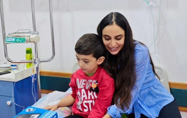 Leyla Əliyeva Milli Hemotologiya və Transfuziologiya Mərkəzinin Talassemiya Mərkəzində olub - FOTO