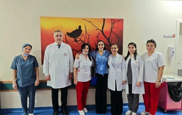 Leyla Əliyeva Milli Hemotologiya və Transfuziologiya Mərkəzinin Talassemiya Mərkəzində olub - FOTO