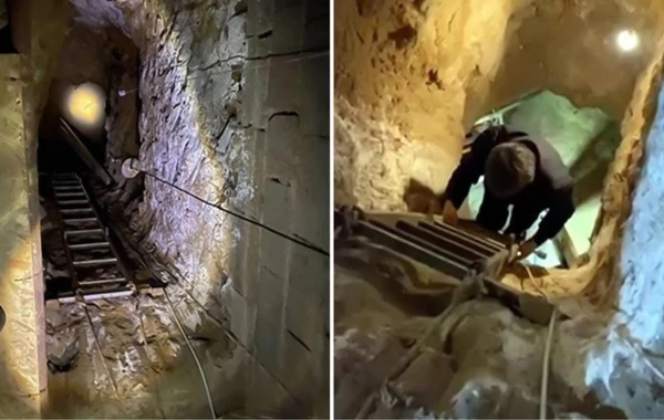 Film kimi OLAY - Xəzinə axtaran 5 nəfər evin altında 40 metrlik quyu qazıb lift quraşdırdılar - FOTO