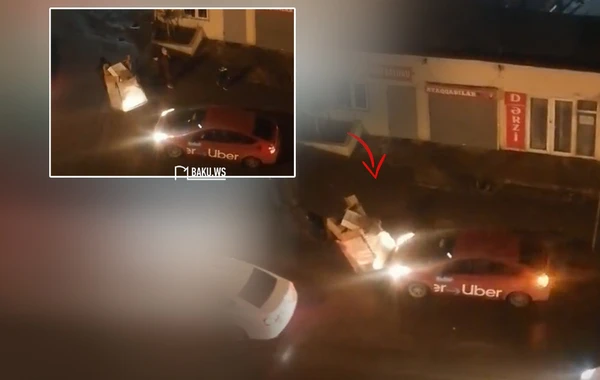 Bakıda "Toyota Prius"un sürücüsü hər kəsi müsbət addımla təəccübləndirdi - VİDEO
