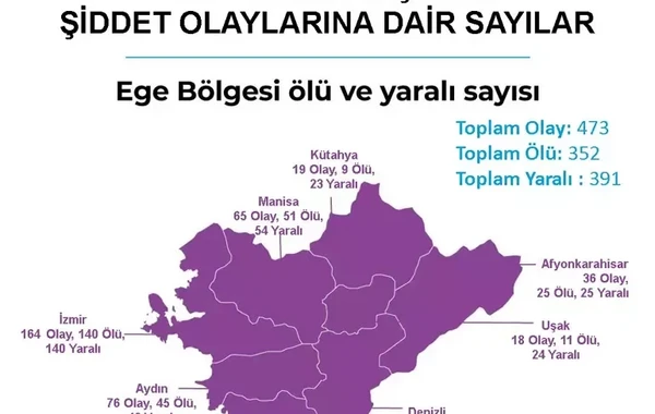 Türkiyədə silahlı zorakılıq xəritəsi: İstanbul birinci yerdədir - FOTO
