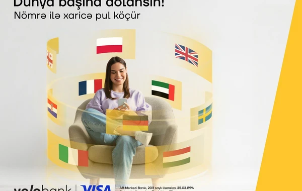 Yelo App-də xaricə pul köçürmək üçün mobil nömrə yetərlidir