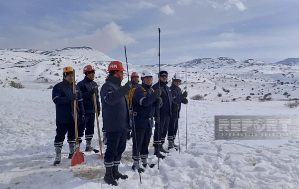Naxçıvanda qar uçqunlarının nəticələrinin aradan qaldırılması ilə bağlı təlim keçirilib - FOTO