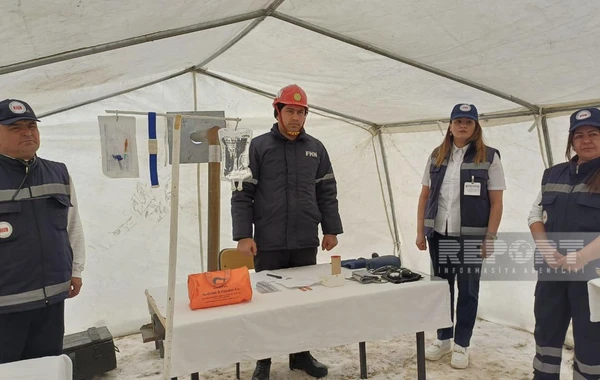 Naxçıvanda qar uçqunlarının nəticələrinin aradan qaldırılması ilə bağlı təlim keçirilib - FOTO