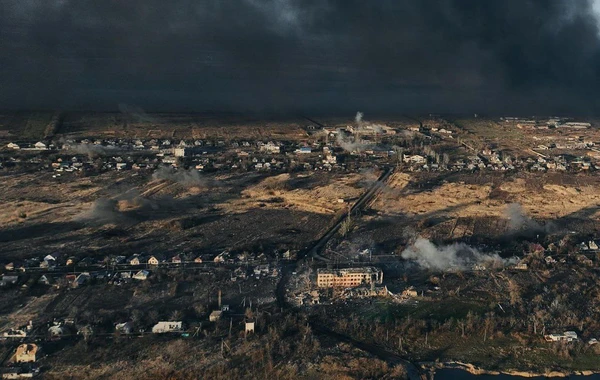 Şiddətli döyüşlərin getdiyi Avdeyevka şəhərindən GÖRÜNTÜLƏR - FOTO