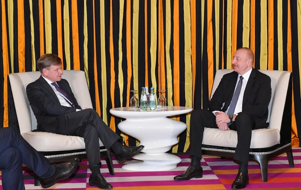 İlham Əliyevin Bundestaqın Almaniya-Cənubi Qafqaz parlament qrupunun sədri ilə görüşü olub - FOTO
