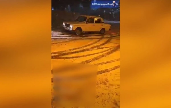 Qarlı havada avtoxuliqanlıq edib sosial şəbəkələrdə paylaşanlar həbs olunub - FOTO/VİDEO