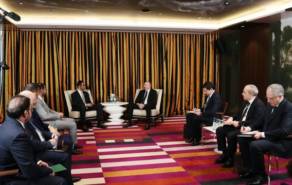Azərbaycan Prezidenti ilə BƏƏ-nin sənaye və qabaqcıl texnologiyalar nazirinin görüşü olub - YENİLƏNİB - FOTO