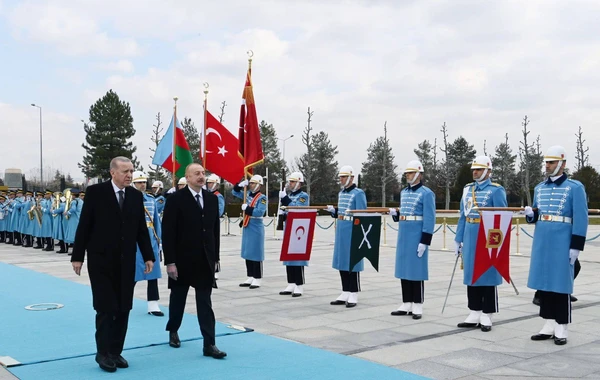 Prezident İlham Əliyevin Ankarada rəsmi qarşılanma mərasimi keçirilib - YENİLƏNİB - FOTO\VİDEO