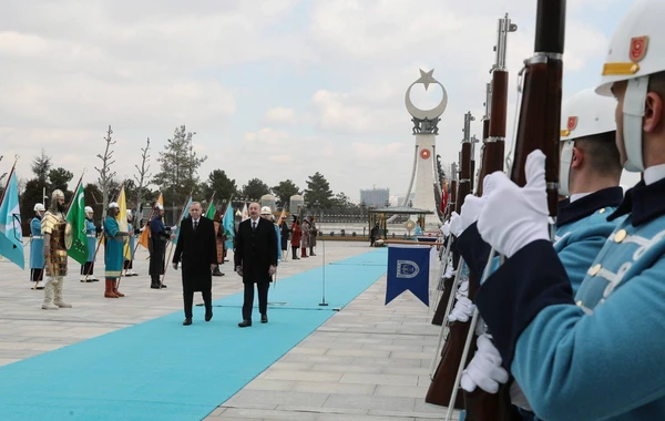 Prezident İlham Əliyevin Ankarada rəsmi qarşılanma mərasimi keçirilib - YENİLƏNİB - FOTO\VİDEO