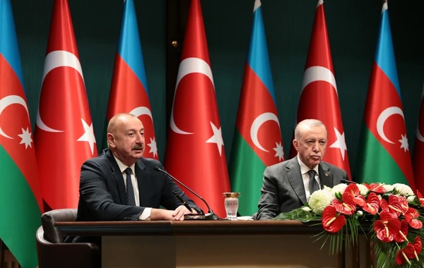 İlham Əliyev və Rəcəb Tayyib Ərdoğan mətbuata bəyanatla çıxış ediblər - YENİLƏNİB - FOTO/VİDEO