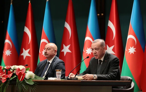 İlham Əliyev və Rəcəb Tayyib Ərdoğan mətbuata bəyanatla çıxış ediblər - YENİLƏNİB - FOTO/VİDEO