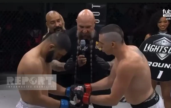Azərbaycanlı MMA döyüşçüsü ABŞ-də tanınmış idmançını məğlub edib - FOTO/VİDEO